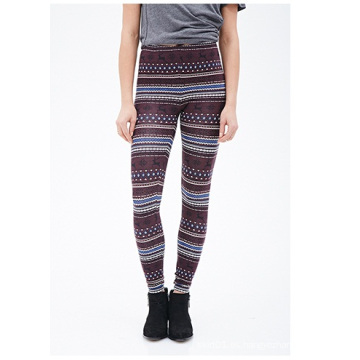 Leggings Fair Isle con cintura elástica